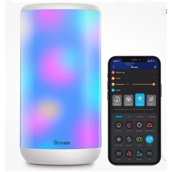 Govee RGBIC Table Lamp, Smart Lamp Work Google & Alexa LED Lamp Music Sync NEW - Picture 1 of 16